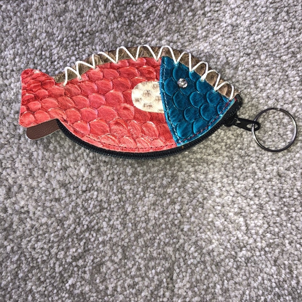 Leather coin/key holder - Picture 2 of 2